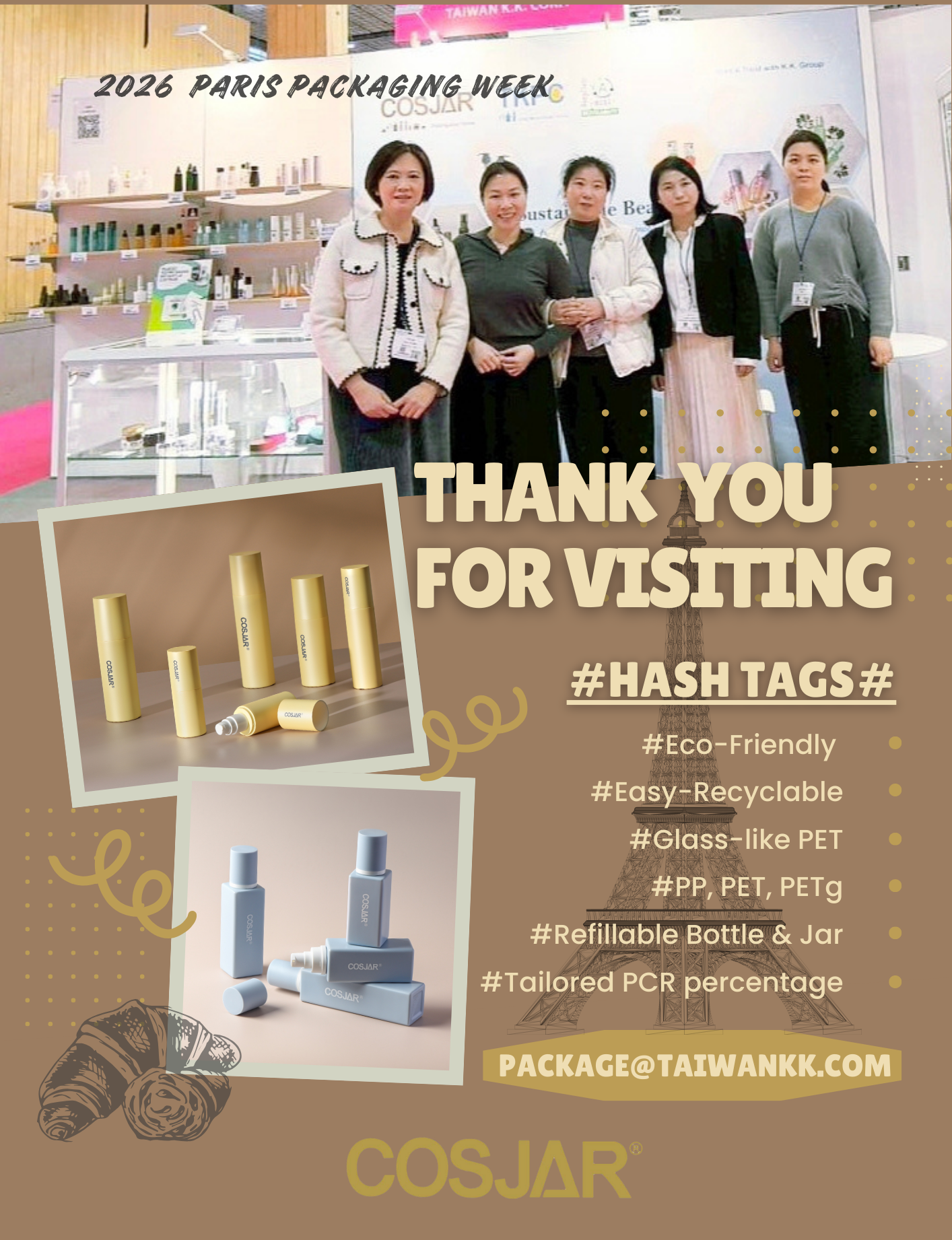 COSJAR brille au PPW 2026 : Leader dans le domaine du PCR et du luxe durable